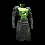 Schwarze Limette Aramid-Fabric Dress