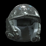 Scratched Visored Helmet