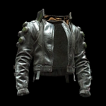 Syn-Leather Carbon-Collar Pozer-Jacket