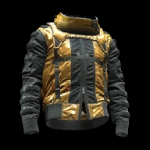 Flight Jacket With Rubber-Plate Insets