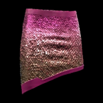 Chic Pink Dragon Skirt with Fiberglass Sequins