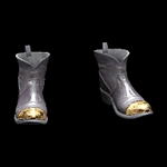 Worn-Leather Western Shorties