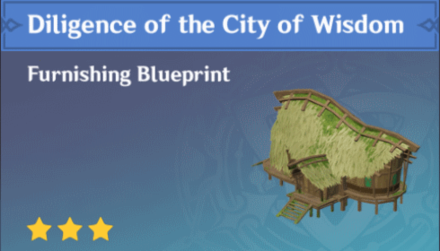 Genshin Impact - How to Get Diligence of the City of Wisdom Furnishing
