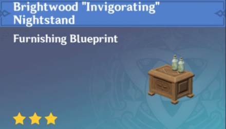 Genshin Impact - How to Get Brightwood "Invigorating" Nightstand Furnishing