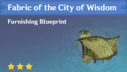 Genshin Impact - How to Get Fabric of the City of Wisdom Furnishing