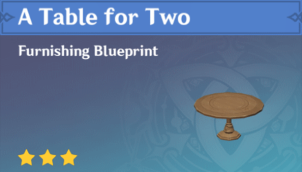Genshin Impact - How to Get A Table for Two Furnishing