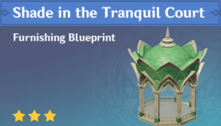 Genshin Impact - How to Get Shade in the Tranquil Court Furnishing