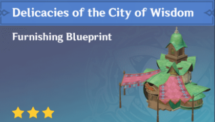 Genshin Impact - How to Get Delicacies of the City of Wisdom Furnishing