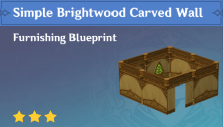 Genshin Impact - How to Get Simple Brightwood Carved Wall Furnishing