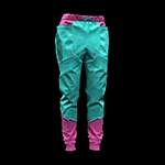 Pink Lagoon Armor-Coated Harem Pants