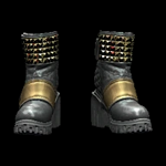 Street Queen Platform Boots Reinforced Stitching