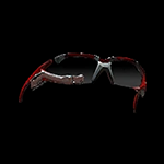 Red Electro-Integrated Biker Shades
