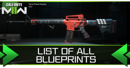 list of all blueprints mw2