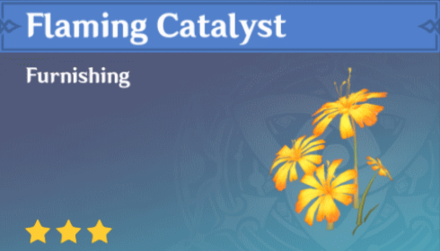 Genshin Impact - How to Get Flaming Catalyst Furnishing