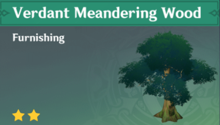 Genshin Impact - How to Get Verdant Meandering Wood Furnishing