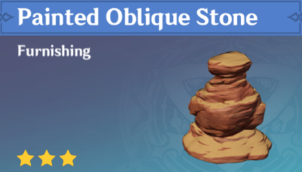 Genshin Impact - How to Get Painted Oblique Stone Furnishing