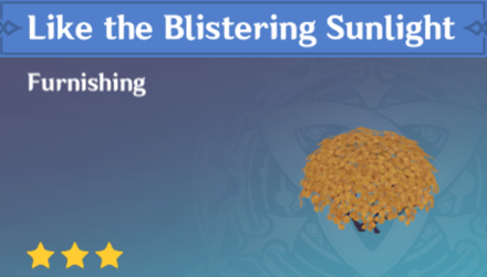 Genshin Impact - How to Get Like the Blistering Sunlight Furnishing