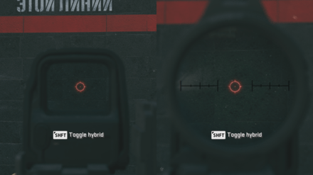 MW3 - DR582 Hybrid Sight Reticle View
