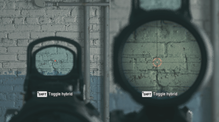 MW3 - Hybrid Firepoint Reticle View