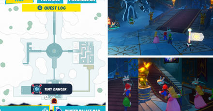 Mario + Rabbids Sparks of Hope - Go up the main stairs then make two lefts