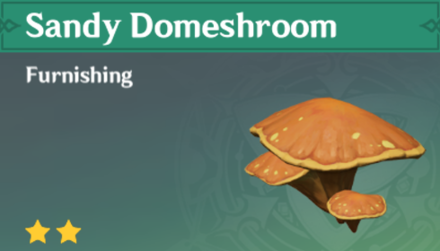Genshin Impact - How to Get Sandy Domeshroom Furnishing
