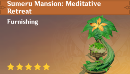 Genshin Impact - How to Get Sumeru Mansion: Meditative Retreat Furnishing