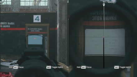 MW3 - ARES Clear Shot Reticle View