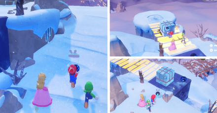 Mario + Rabbids Sparks of Hope - Run up to get the ice block