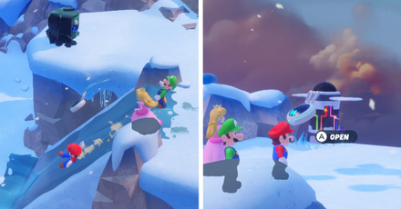 Mario + Rabbids Sparks of Hope - Slide down and open the chest to complete the quest