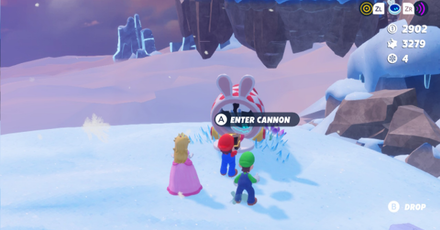 Mario + Rabbids Sparks of Hope - Enter the cannon nearby