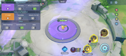 Pokemon UNITE - Practice Options Menu Mobile.png