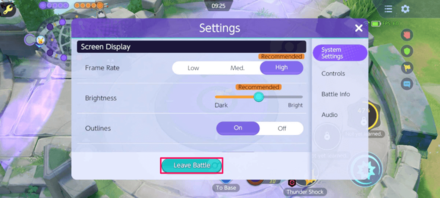 Pokemon UNITE - Practice Area Leave Battle Mobile