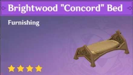 Genshin Impact - How to Get Brightwood "Concord" Bed Furnishing