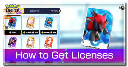Pokemon UNITE - How to Get Licenses Banner