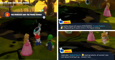 Mario + Rabbids Sparks of Hope - Only Princess Peach and Rabbid Peach are available