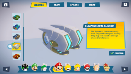 Mario + Rabbids Sparks of Hope - Weapon Skins