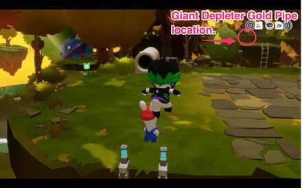 Head right after entering the Rabbid Pipe