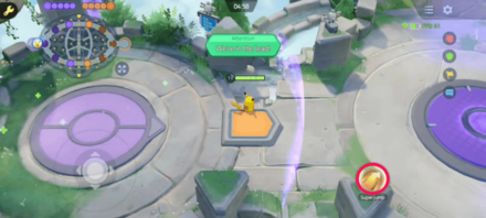Pokemon UNITE - Standing on Jump Pad (Mobile).png