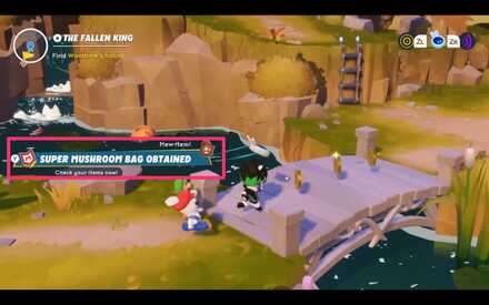 Earn items for completing Quests