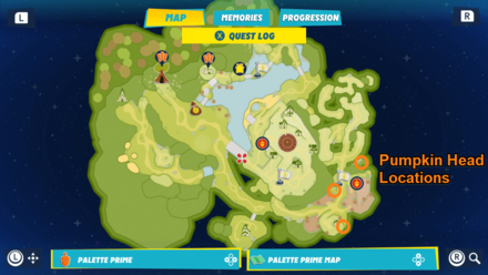 Pumpkin Head Locations