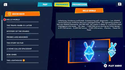 You can view info for any Memory you have collected at any time