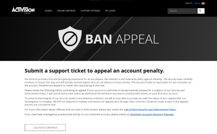 Modern Warfare 2 - Submit a Ban Appeal