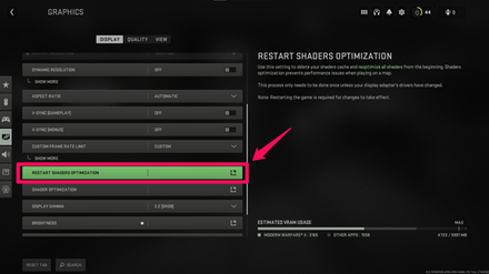 shader optimization mw2