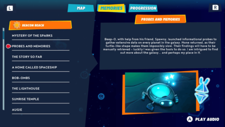 Mario + Rabbids Sparks of Hope - Probes and Memories