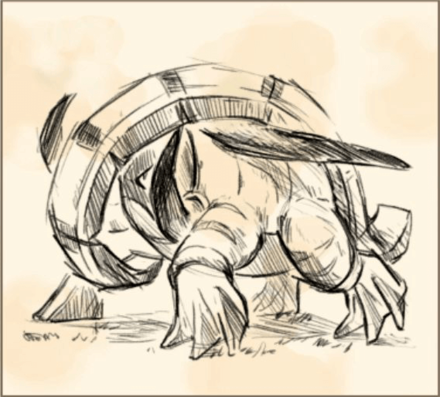 Pokemon Scarlet and Violet SV - Iron Treads Sketch.png