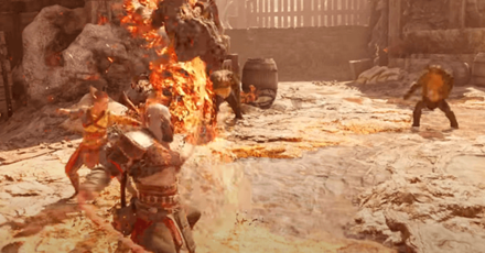 GOWR - Kratos in Spartan Rage