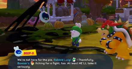 Mario + Rabbids Sparks of Hope - Rabbid Luigi and Bowser