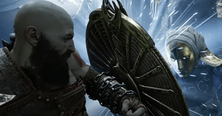 GOWR - Kratos Guarding Against an Enemy