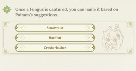 Genshin - Fungus Capture - Name your fungi