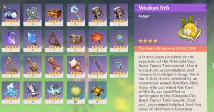 Genshin - Fabulous Fungus Frenzy - Wisdom Orb